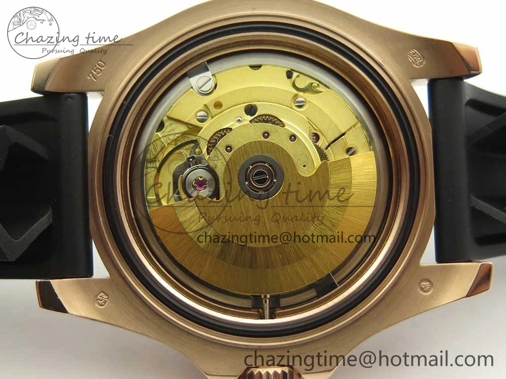 Yacht-Master 116655 DJF 1:1 Best Edition Black Ceramic Bezel on Oysterflex Rubber Strap A Sustainable 3282