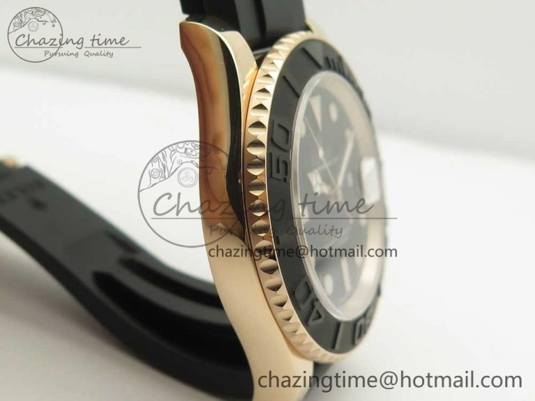 Yacht-Master 116655 DJF 1:1 Best Edition Black Ceramic Bezel on Oysterflex Rubber Strap A Sustainable 3282