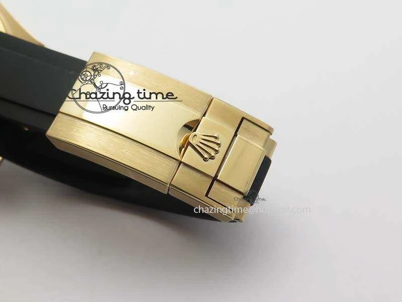 Yacht-Master 116655 JF 1:1 Best Edition Black Ceramic Bezel On Black Rubber Strap A2836 (Free Extra Strap) BestValue 3849