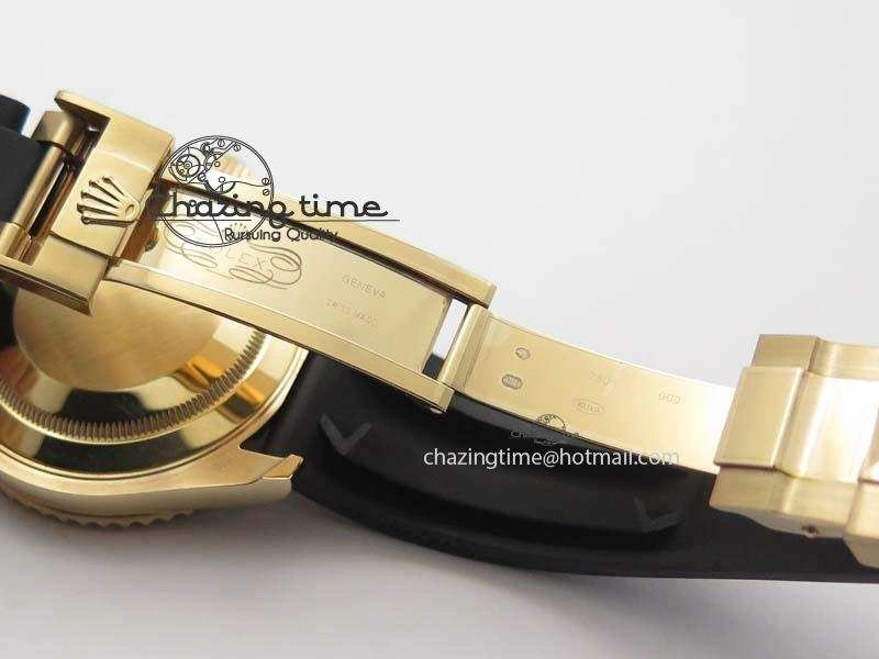 Yacht-Master 116655 JF 1:1 Best Edition Black Ceramic Bezel On Black Rubber Strap A2836 (Free Extra Strap) BestValue 3849