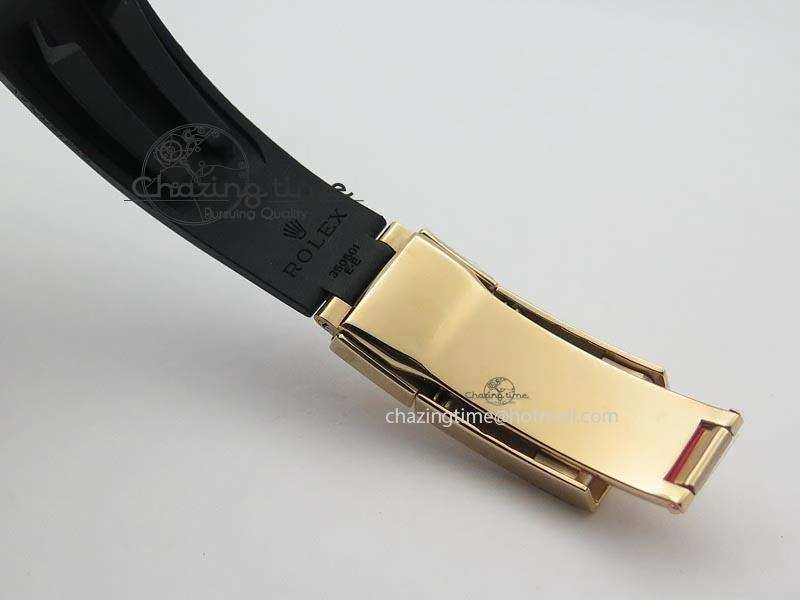 UrbanChic Yacht-Master 116655 Noob 1:1 Best Edition Black Ceramic Bezel On Black Rubber Strap A2836 (Free Extra Strap) 3867