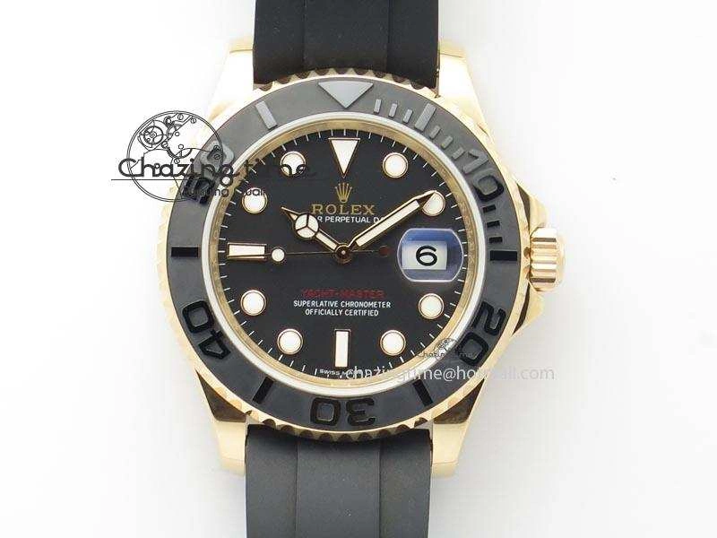 Yacht-Master 116655 RG JF 1:1 Best Edition Ceramic Bezel On Rubber Strap SA Vibrant 3895