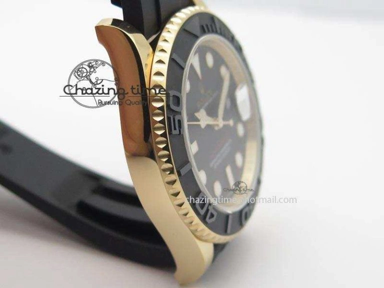 Yacht-Master 116655 RG JF 1:1 Best Edition Ceramic Bezel On Rubber Strap SA Vibrant 3895