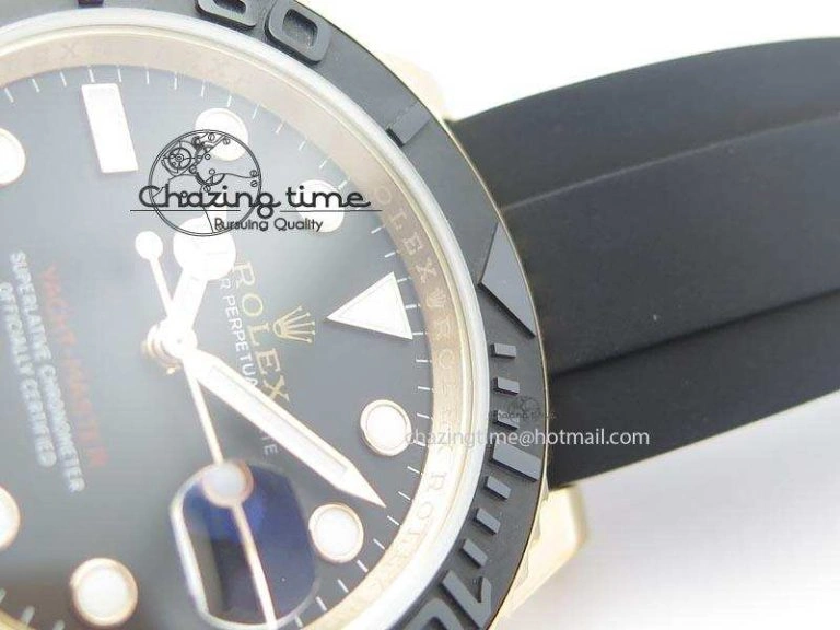 Yacht-Master 116655 RG JF 1:1 Best Edition Ceramic Bezel On Rubber Strap SA Vibrant 3895