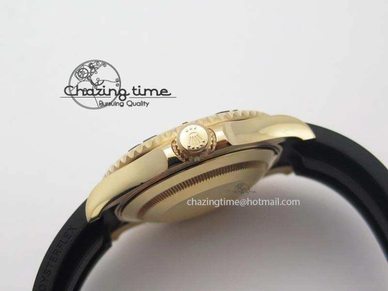 Yacht-Master 116655 RG JF 1:1 Best Edition Ceramic Bezel On Rubber Strap SA Vibrant 3895