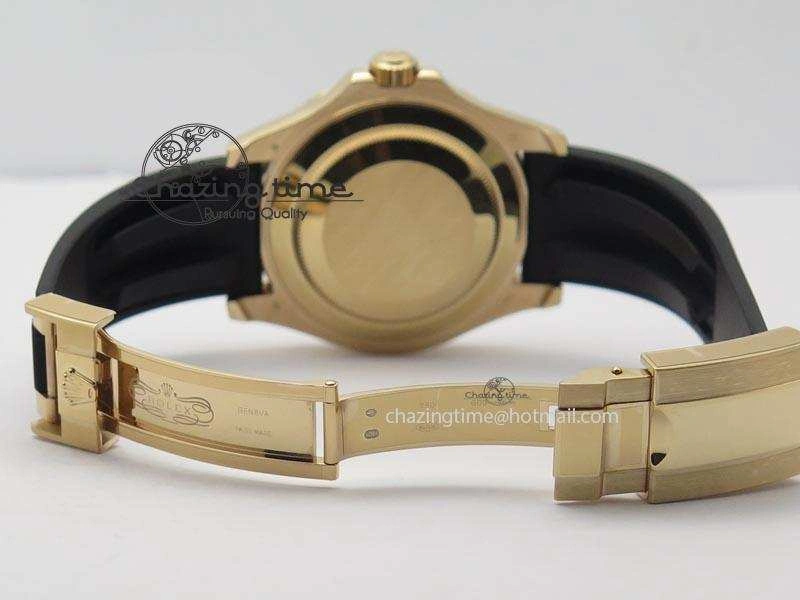 Yacht-Master 116655 RG JF 1:1 Best Edition Ceramic Bezel On Rubber Strap SA Vibrant 3895