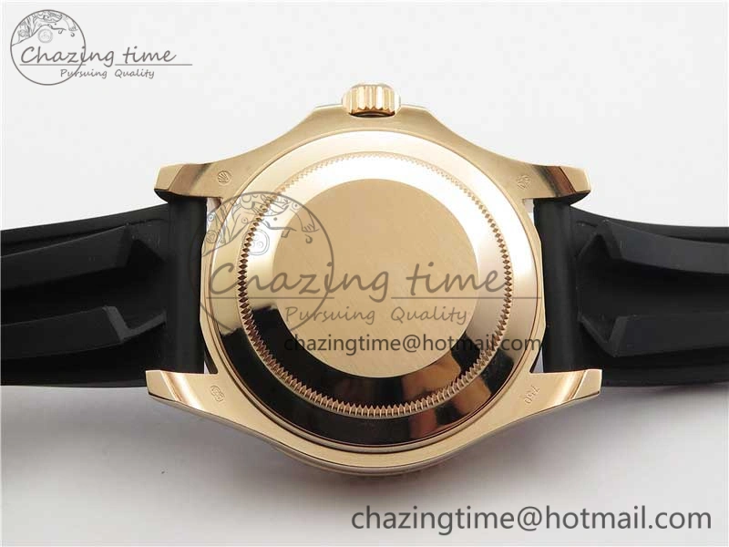 Yacht-Master 116655 RG Wrapped D1F 1:1 Best Edition Black Ceramic Bezel 904L Steel on Oysterflex Rubber Strap A Colorful 3060