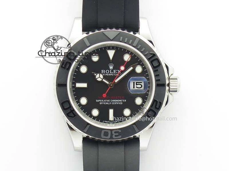 Yacht-Master 116655 SS JF Best Edition Ceramic Bezel On Rubber Strap SA Resilient 3850