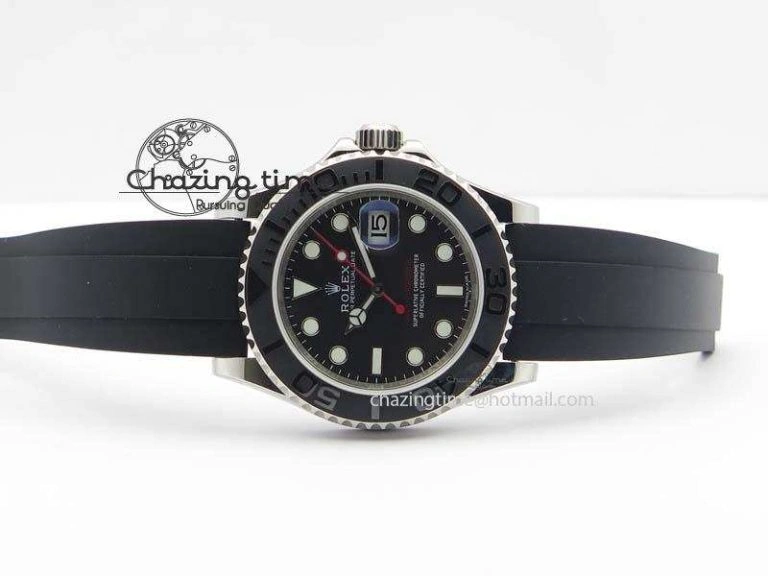 Yacht-Master 116655 SS JF Best Edition Ceramic Bezel On Rubber Strap SA Resilient 3850