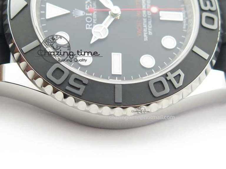Yacht-Master 116655 SS JF Best Edition Ceramic Bezel On Rubber Strap SA Resilient 3850