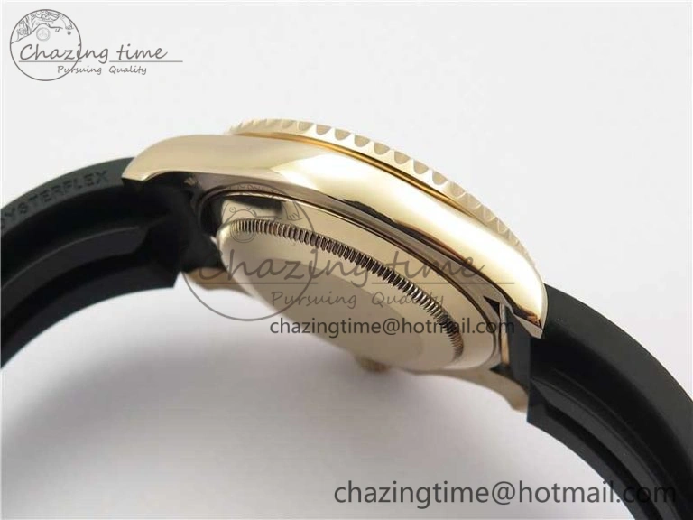 Yacht-Master 116655 UBF 1:1 Best Edition 3D Black Ceramic Bezel on Black Rubber Strap A2836(Free Extra Strap) Contemporary 3061