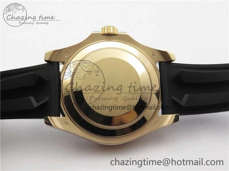 Yacht-Master 116655 UBF 1:1 Best Edition 3D Black Ceramic Bezel on Black Rubber Strap A2836(Free Extra Strap) Contemporary 3061