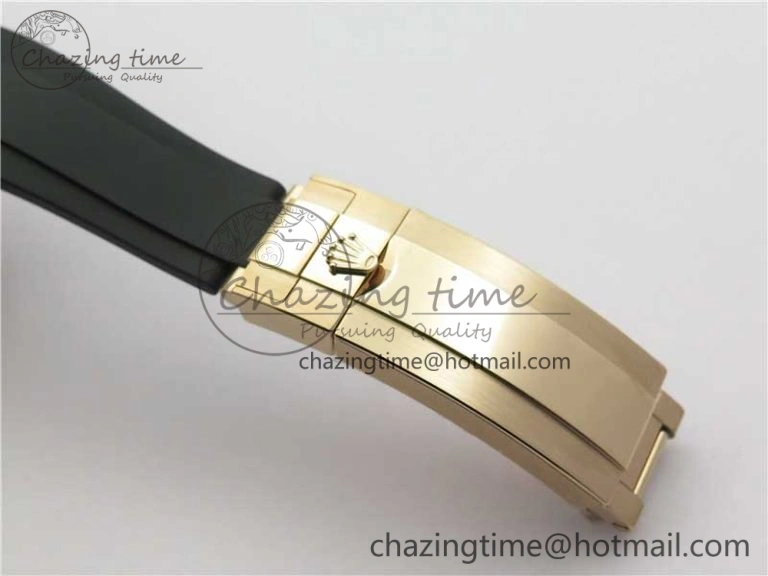Yacht-Master 116655 UBF 1:1 Best Edition 3D Black Ceramic Bezel on Black Rubber Strap A2836(Free Extra Strap) Contemporary 3061