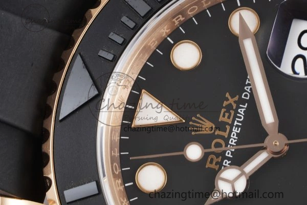 WeatherProof Yacht-Master 116655 VSF 1:1 Best Edition Black Ceramic Bezel on Oysterflex Rubber Strap VS 2096