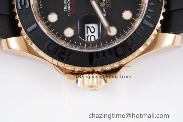 WeatherProof Yacht-Master 116655 VSF 1:1 Best Edition Black Ceramic Bezel on Oysterflex Rubber Strap VS 2096