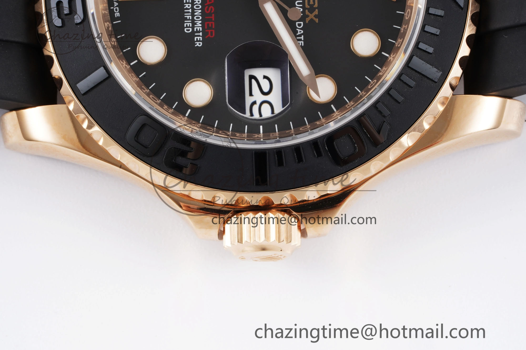 WeatherProof Yacht-Master 116655 VSF 1:1 Best Edition Black Ceramic Bezel on Oysterflex Rubber Strap VS 2096