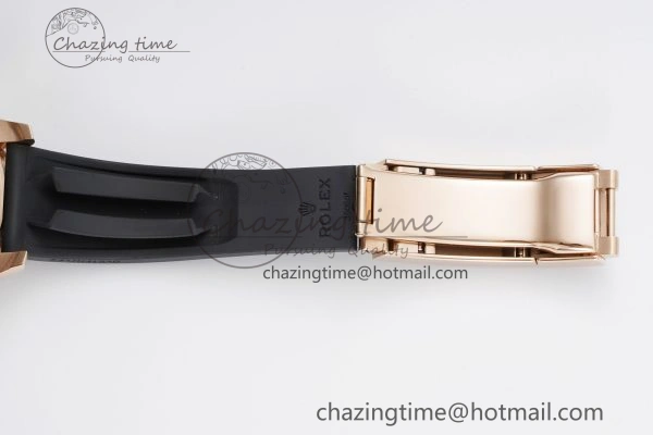 WeatherProof Yacht-Master 116655 VSF 1:1 Best Edition Black Ceramic Bezel on Oysterflex Rubber Strap VS 2096