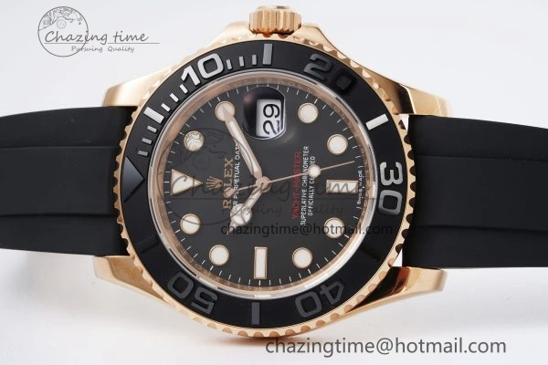 WeatherProof Yacht-Master 116655 VSF 1:1 Best Edition Black Ceramic Bezel on Oysterflex Rubber Strap VS 2096