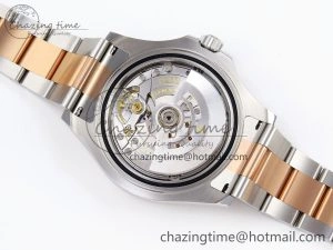 Unique Yacht-Master 126621 SS RG 904L Steel VSF 1:1 Best Edition Black Dial on SS RG Bracelet VS 1860