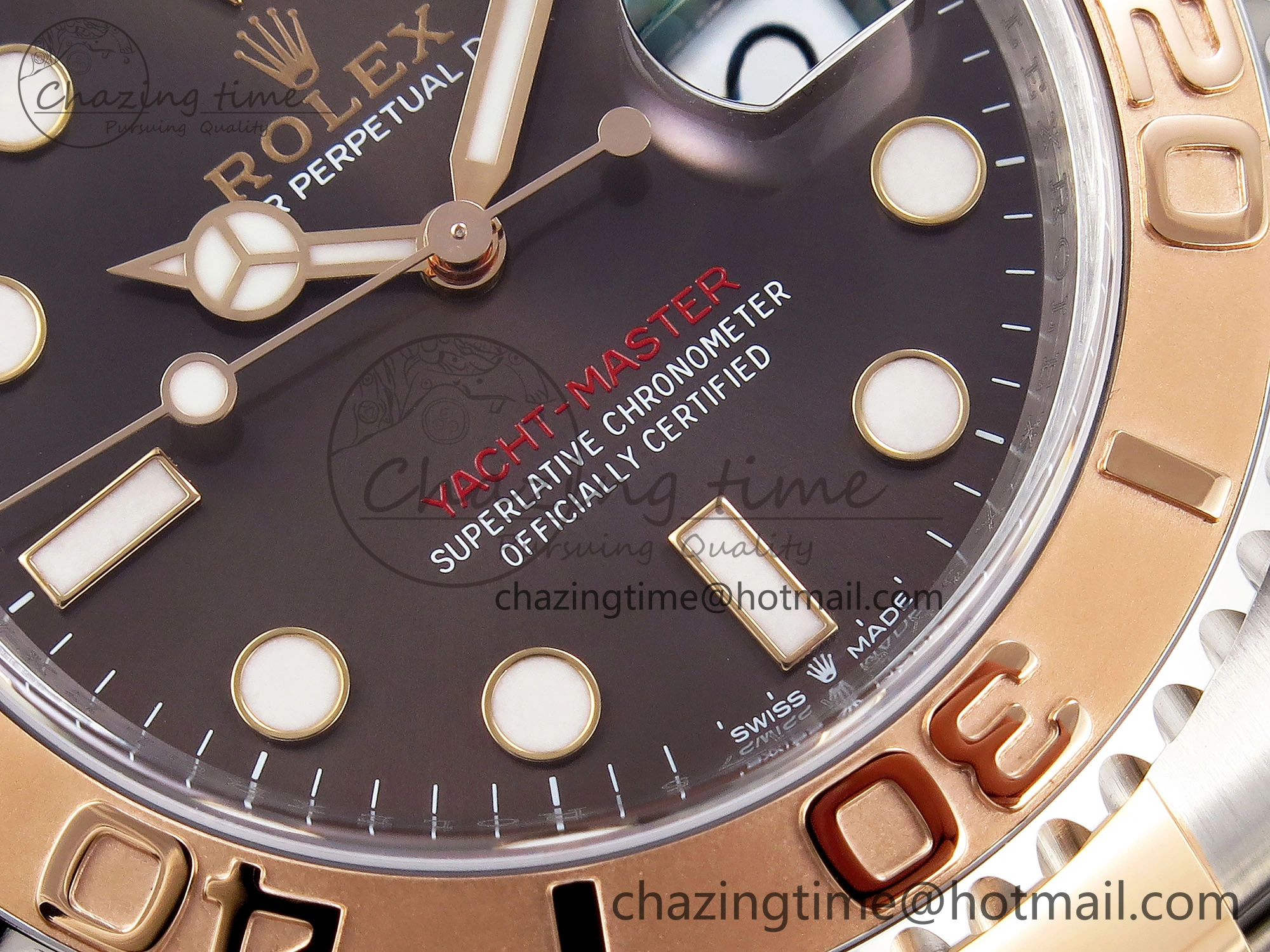 FashionForward Yacht-Master 126621 SS RG 904L Steel VSF 1:1 Best Edition Brown Dial on SS RG Bracelet VS 1859