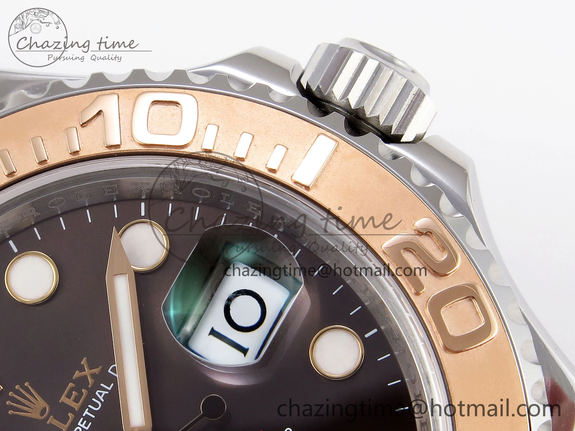 FashionForward Yacht-Master 126621 SS RG 904L Steel VSF 1:1 Best Edition Brown Dial on SS RG Bracelet VS 1859