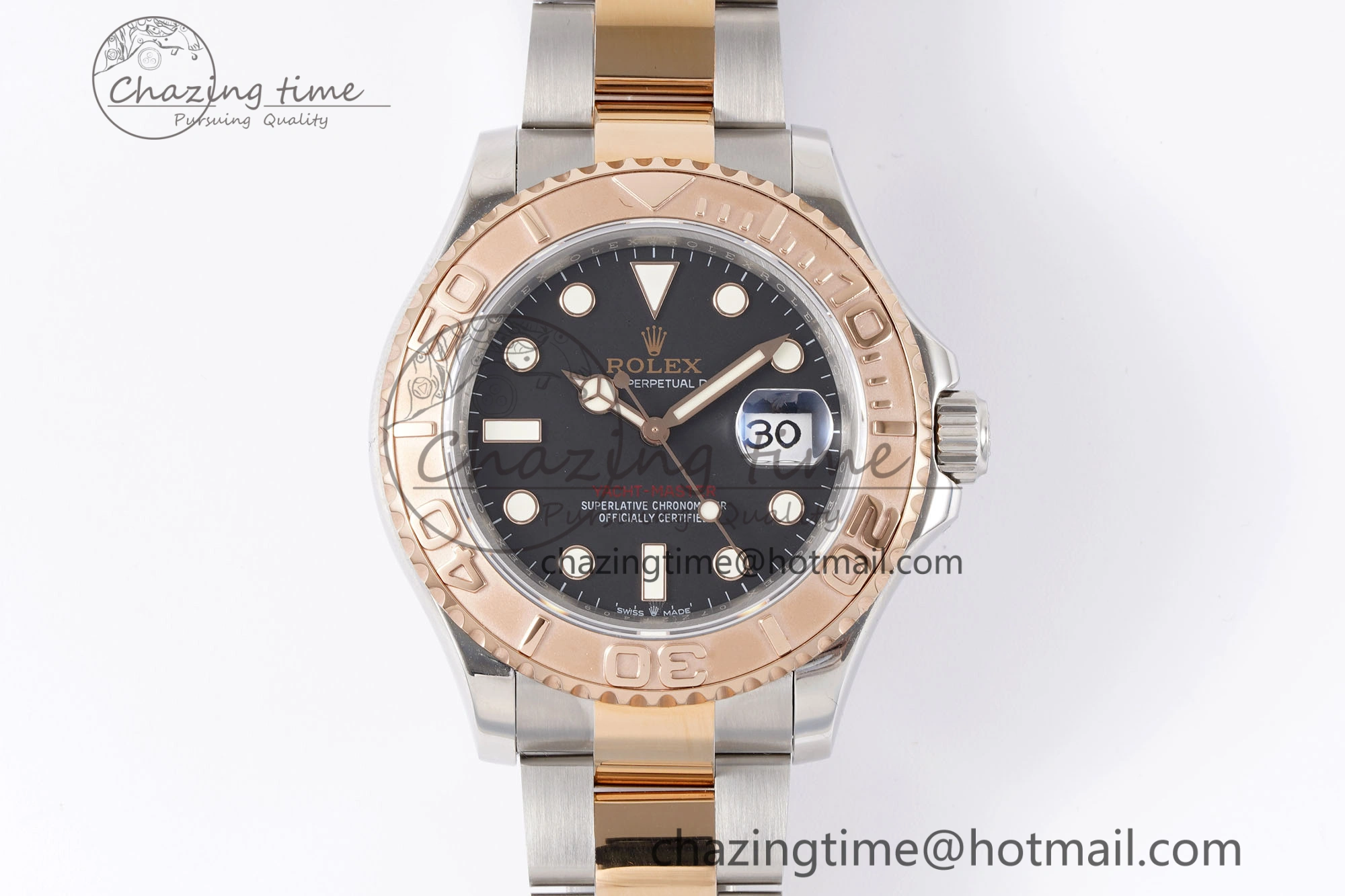 HighQuality Yacht-Master 126621 SS RG APSF Best Edition Black Dial on SS RG Bracelet A 1959