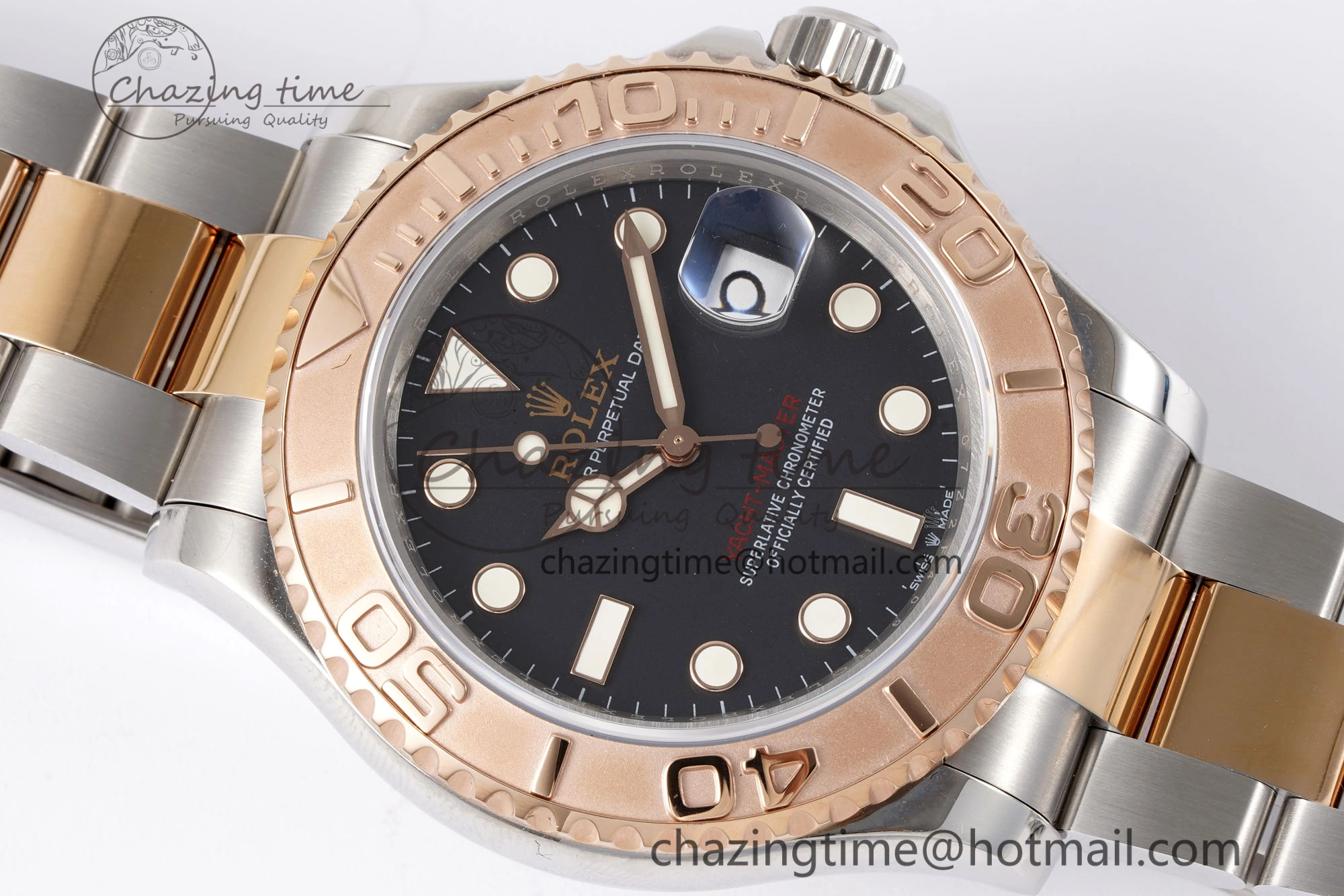 HighQuality Yacht-Master 126621 SS RG APSF Best Edition Black Dial on SS RG Bracelet A 1959