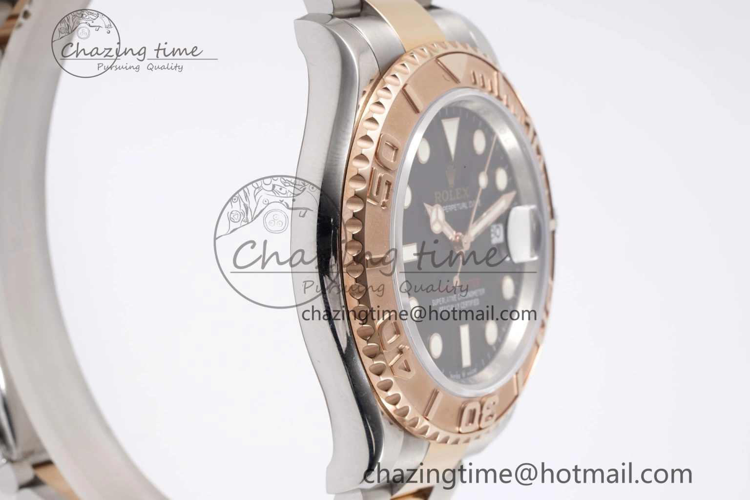HighQuality Yacht-Master 126621 SS RG APSF Best Edition Black Dial on SS RG Bracelet A 1959