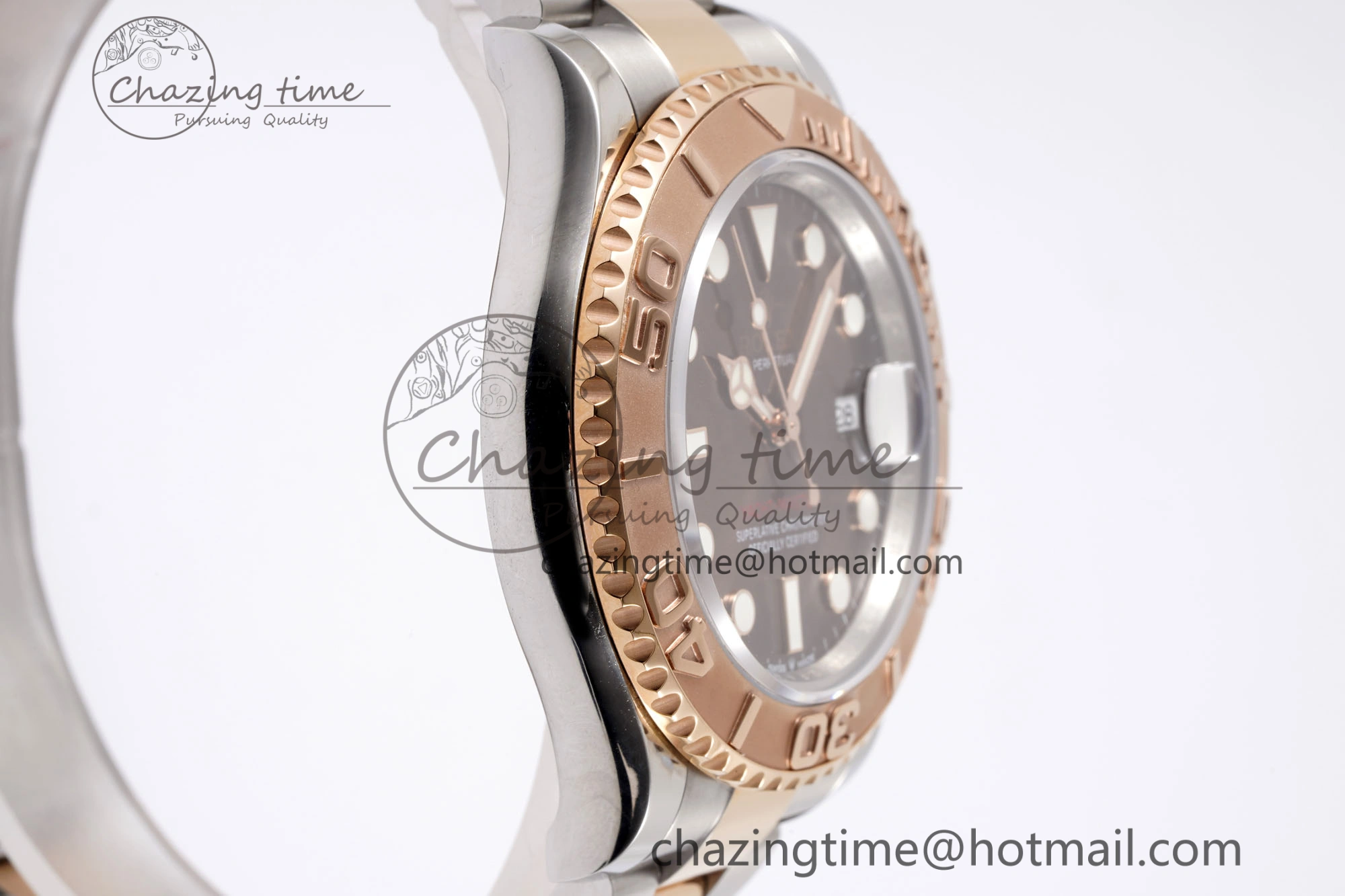 QuickDry Yacht-Master 126621 SS RG APSF Best Edition Brown Dial on SS RG Bracelet A 1963