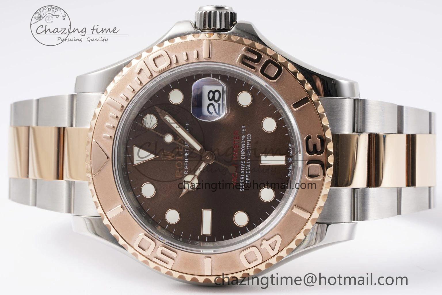 QuickDry Yacht-Master 126621 SS RG APSF Best Edition Brown Dial on SS RG Bracelet A 1963