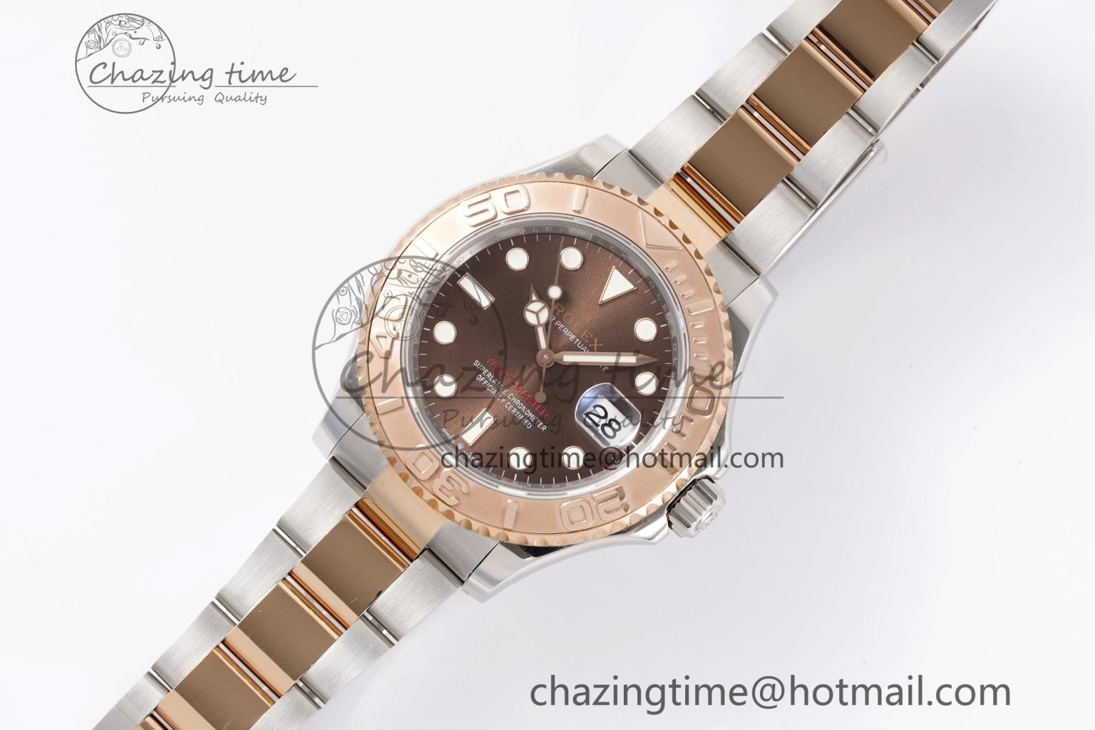 QuickDry Yacht-Master 126621 SS RG APSF Best Edition Brown Dial on SS RG Bracelet A 1963