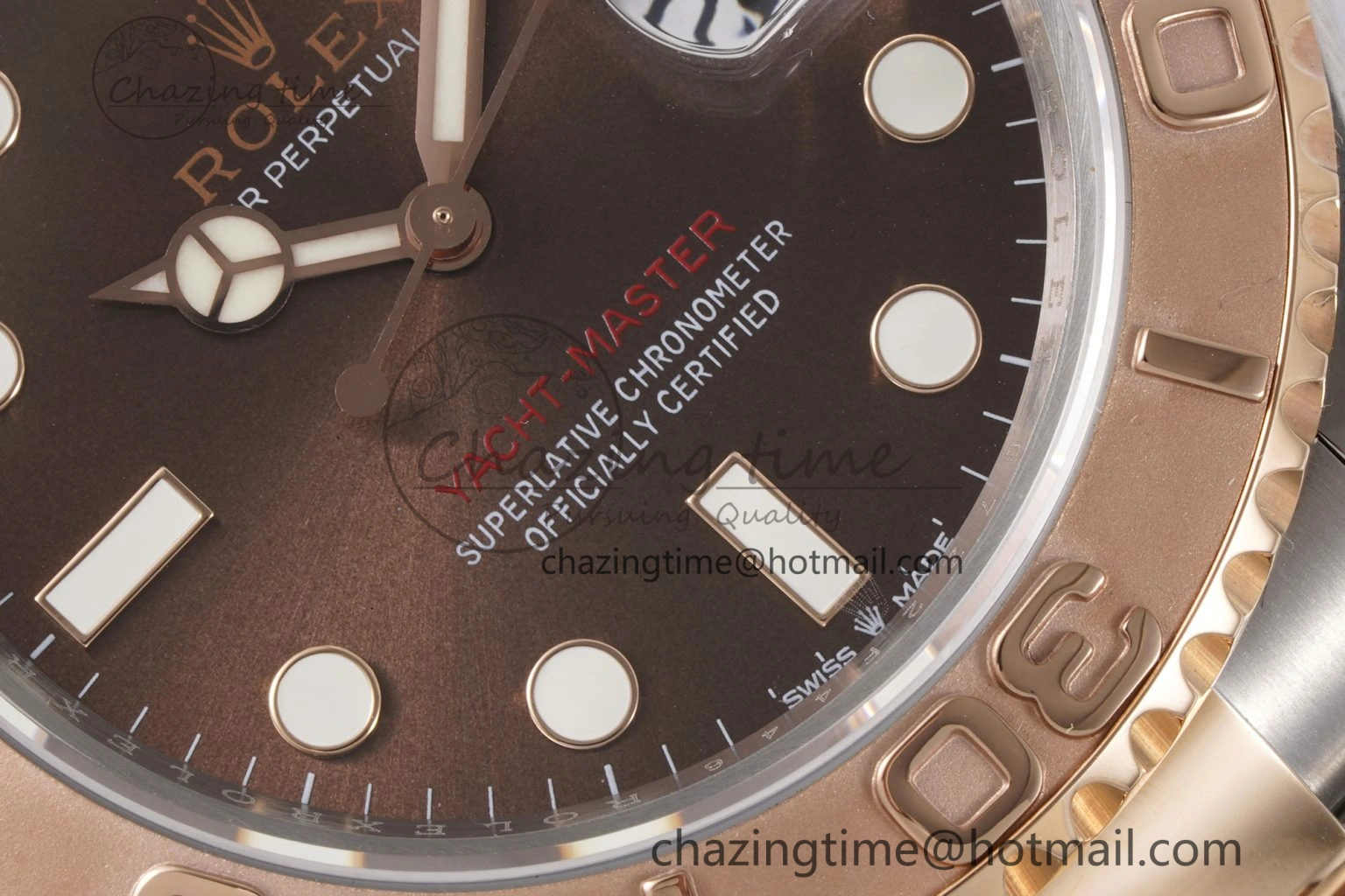 QuickDry Yacht-Master 126621 SS RG APSF Best Edition Brown Dial on SS RG Bracelet A 1963