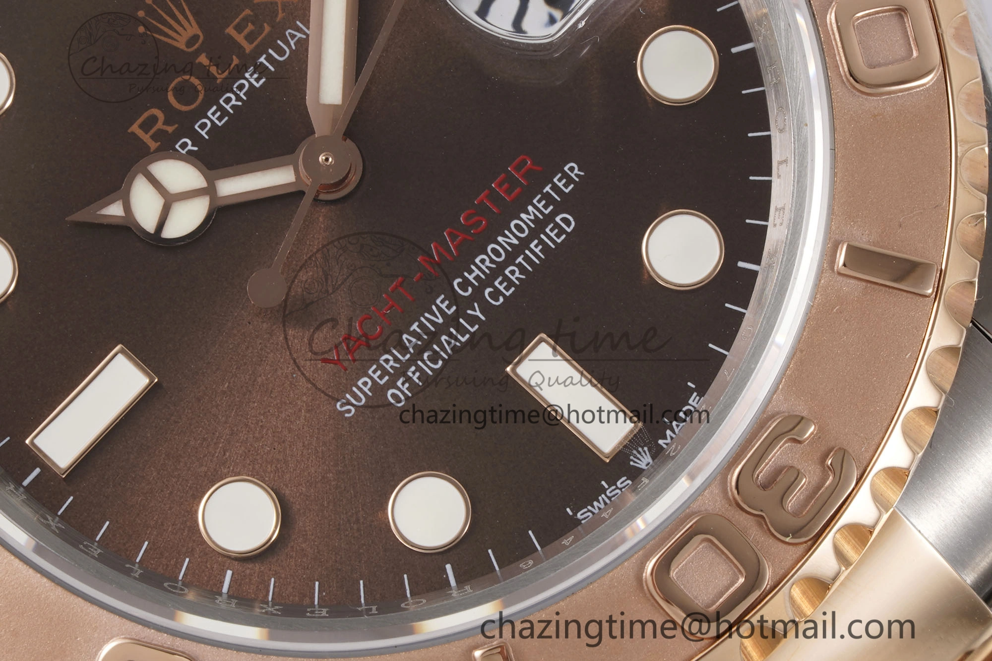 QuickDry Yacht-Master 126621 SS RG APSF Best Edition Brown Dial on SS RG Bracelet A 1963