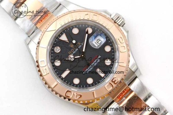 Yacht-Master 126621 SS RG EWF 1:1 Best Edition Black Dial on SS SS RG Bracelet A Bright 2242