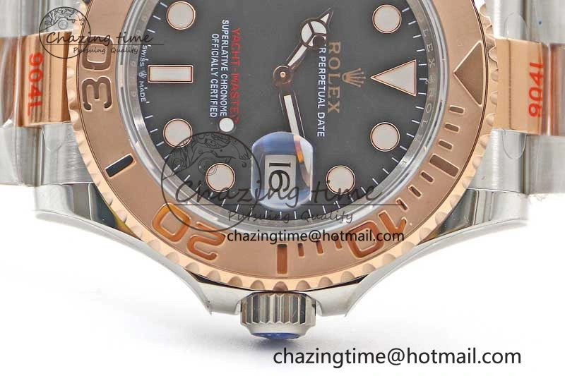 Yacht-Master 126621 SS RG EWF 1:1 Best Edition Black Dial on SS SS RG Bracelet A Bright 2242
