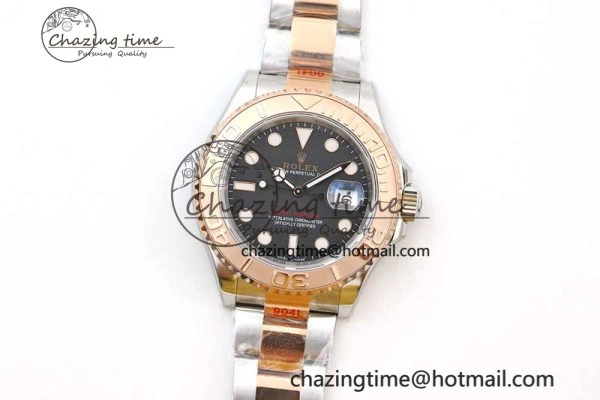 Yacht-Master 126621 SS RG EWF 1:1 Best Edition Black Dial on SS SS RG Bracelet A Bright 2242