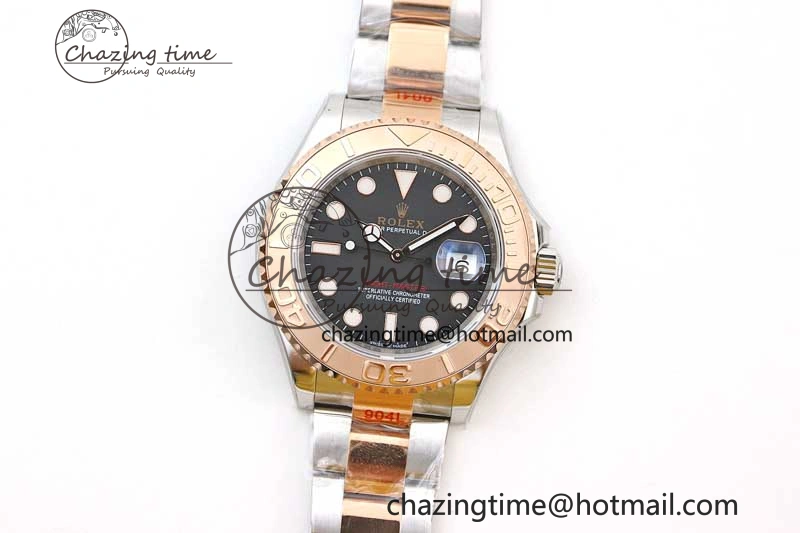 Yacht-Master 126621 SS RG EWF 1:1 Best Edition Black Dial on SS SS RG Bracelet A Bright 2242