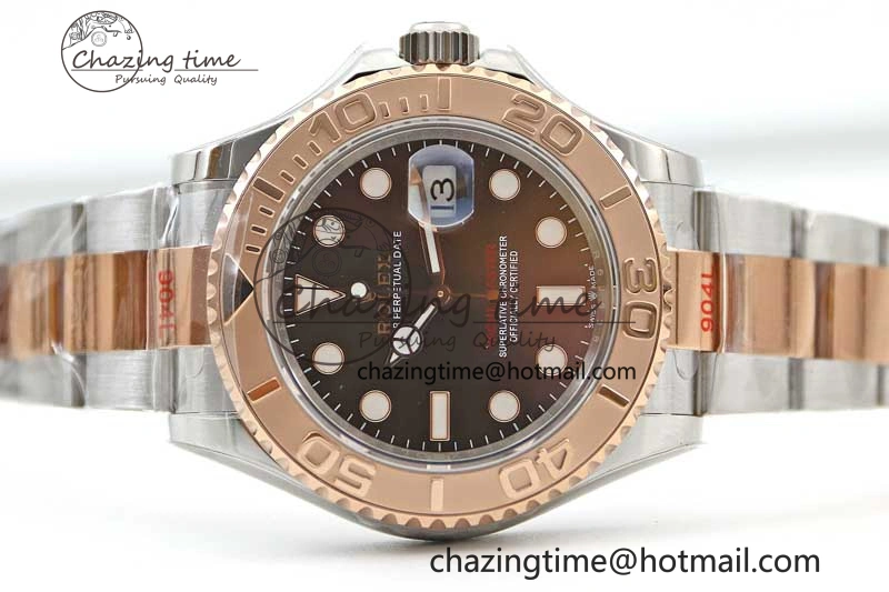 Fashionable Yacht-Master 126621 SS RG EWF 1:1 Best Edition Brown Dial on SS RG Bracelet A 2243