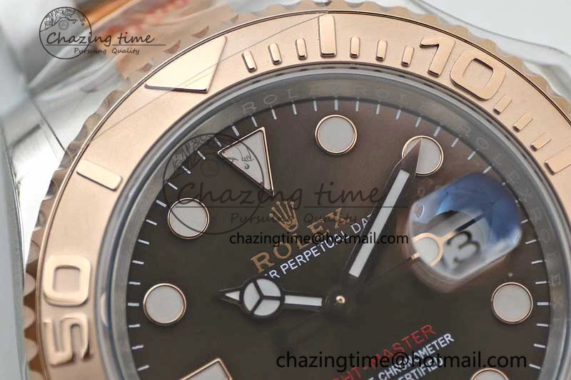 Fashionable Yacht-Master 126621 SS RG EWF 1:1 Best Edition Brown Dial on SS RG Bracelet A 2243