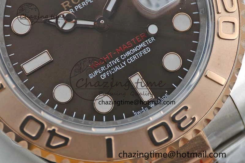 Fashionable Yacht-Master 126621 SS RG EWF 1:1 Best Edition Brown Dial on SS RG Bracelet A 2243
