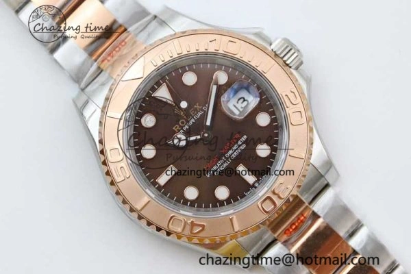 Fashionable Yacht-Master 126621 SS RG EWF 1:1 Best Edition Brown Dial on SS RG Bracelet A 2243