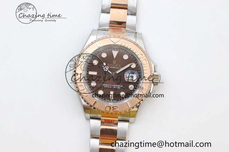 Fashionable Yacht-Master 126621 SS RG EWF 1:1 Best Edition Brown Dial on SS RG Bracelet A 2243