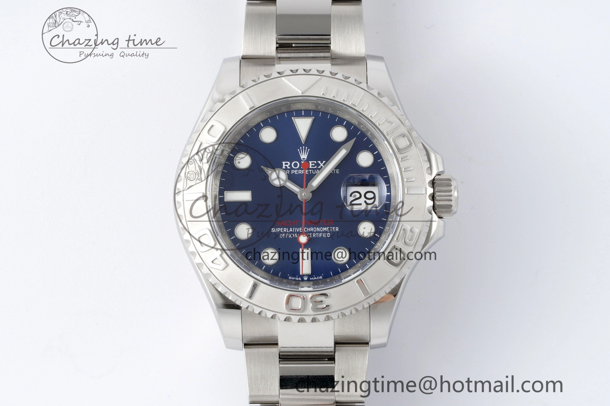 Yacht-Master 126622 Clean 1:1 Best Edition 904L Steel Blue Dial on SS Bracelet VR Original 2158