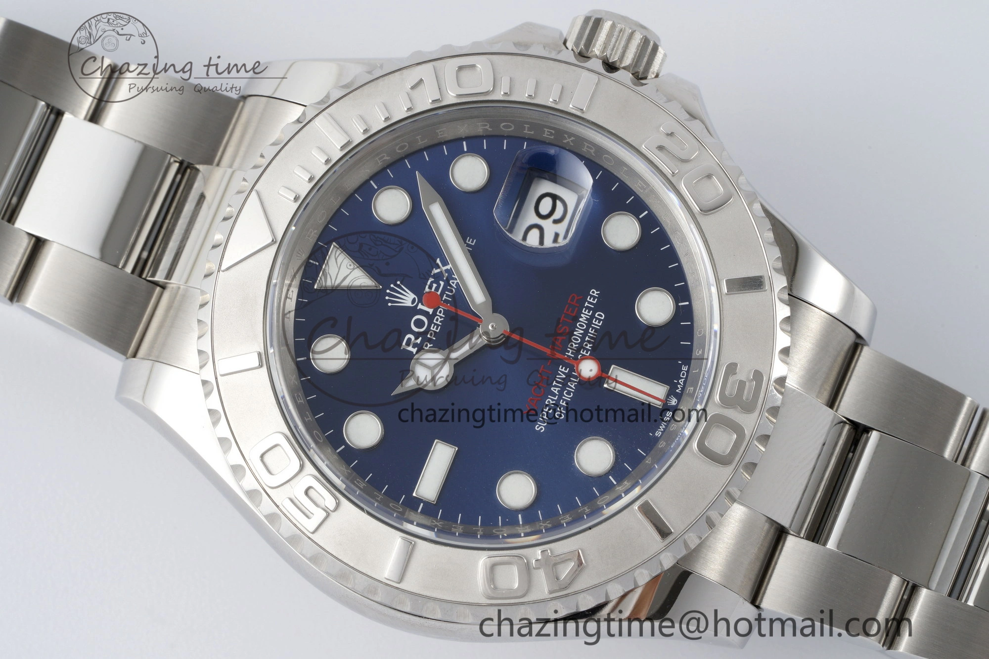 Yacht-Master 126622 Clean 1:1 Best Edition 904L Steel Blue Dial on SS Bracelet VR Original 2158