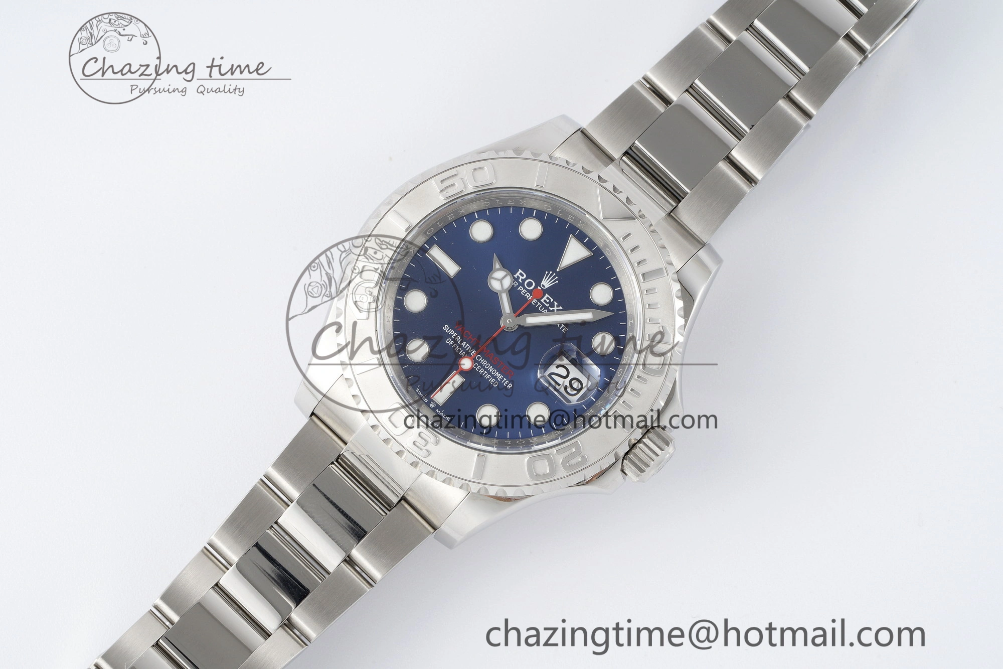 Yacht-Master 126622 Clean 1:1 Best Edition 904L Steel Blue Dial on SS Bracelet VR Original 2158