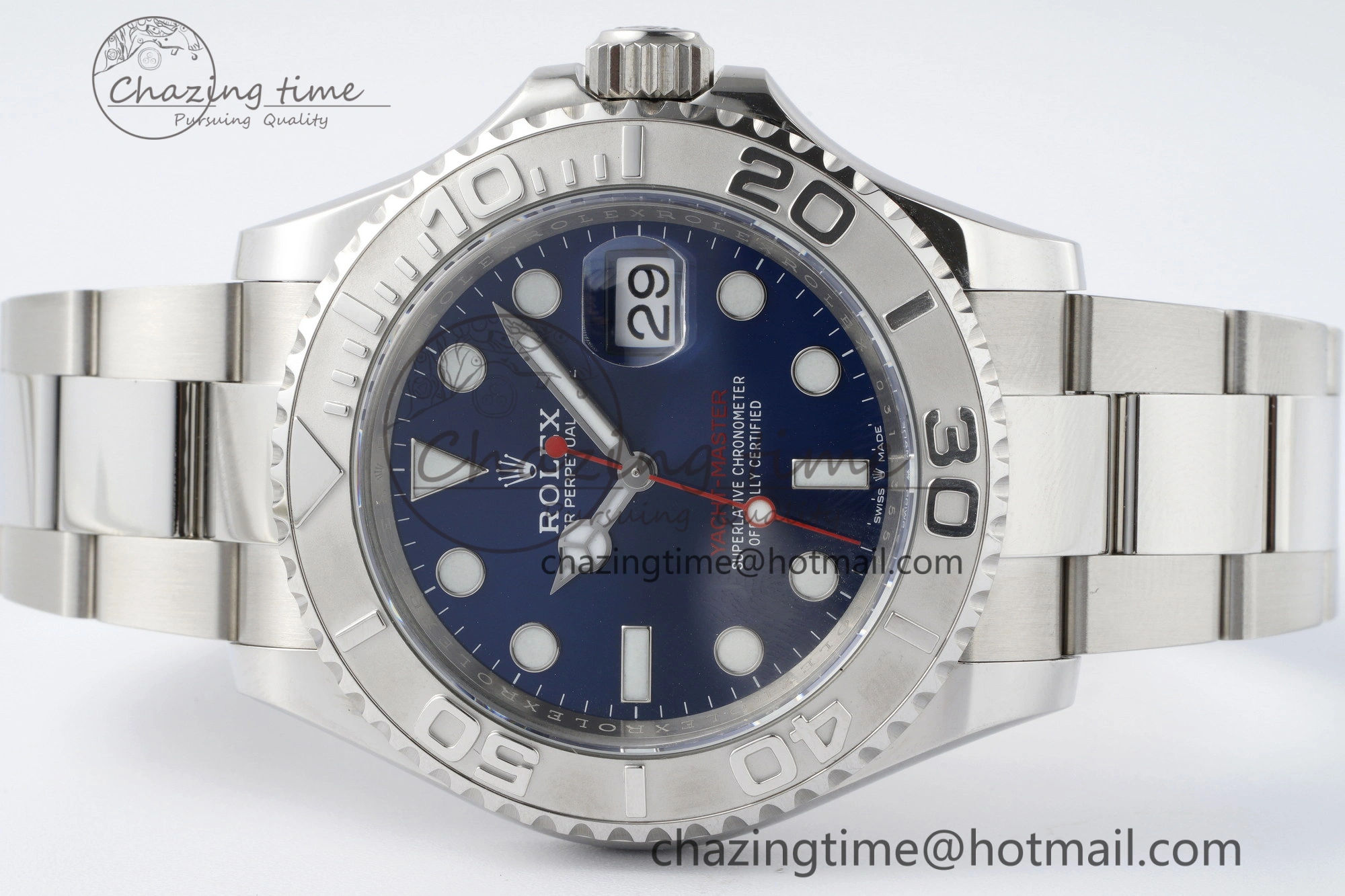 Yacht-Master 126622 Clean 1:1 Best Edition 904L Steel Blue Dial on SS Bracelet VR Original 2158