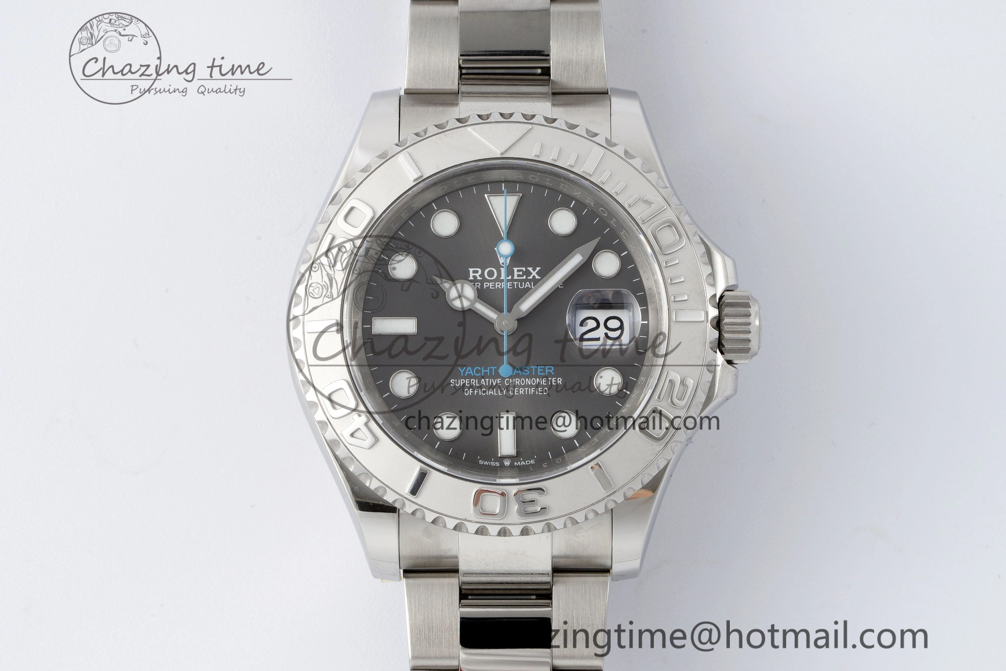 Chic Yacht-Master 126622 Clean 1:1 Best Edition 904L Steel Gray Dial on SS Bracelet VR 2157