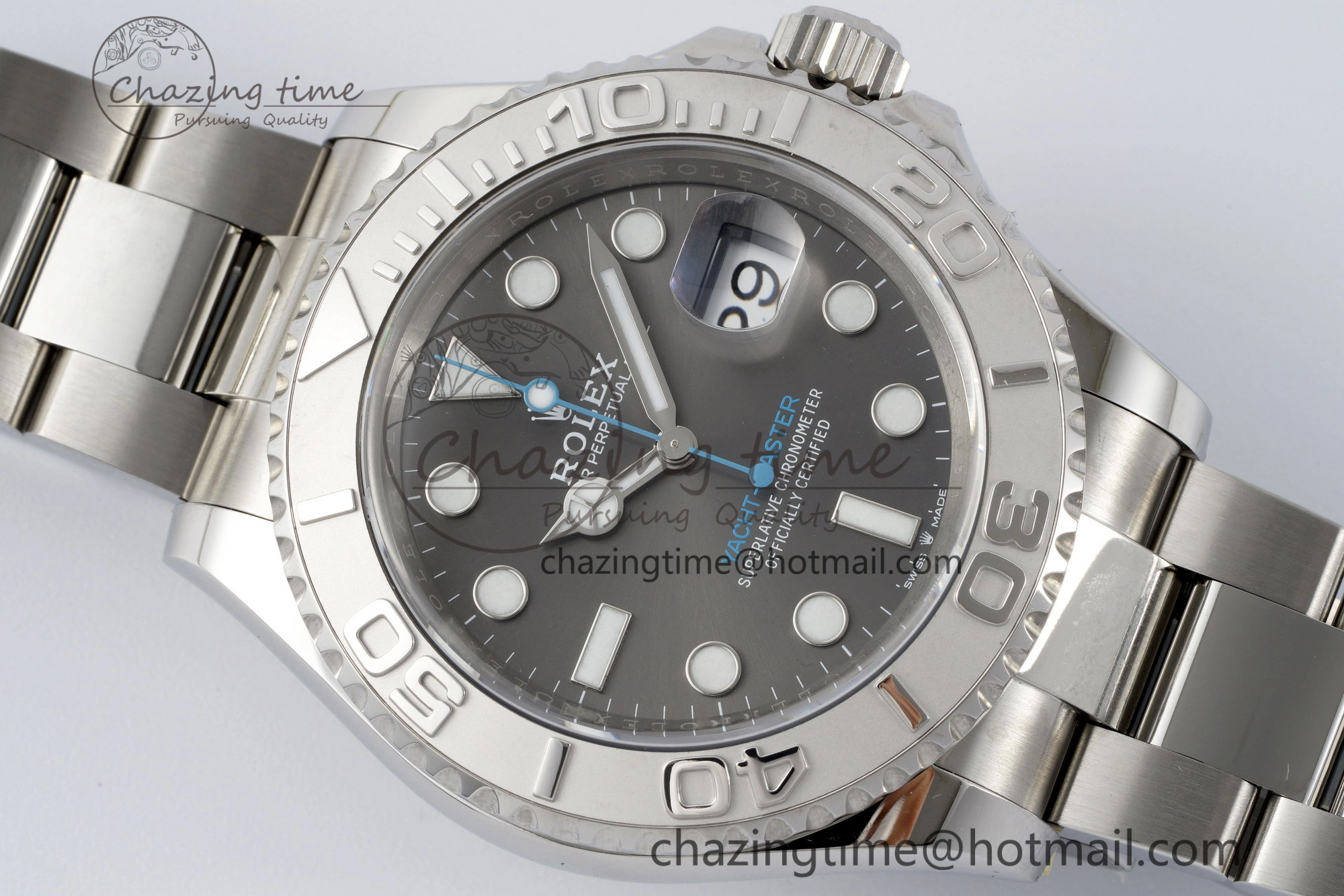 Chic Yacht-Master 126622 Clean 1:1 Best Edition 904L Steel Gray Dial on SS Bracelet VR 2157