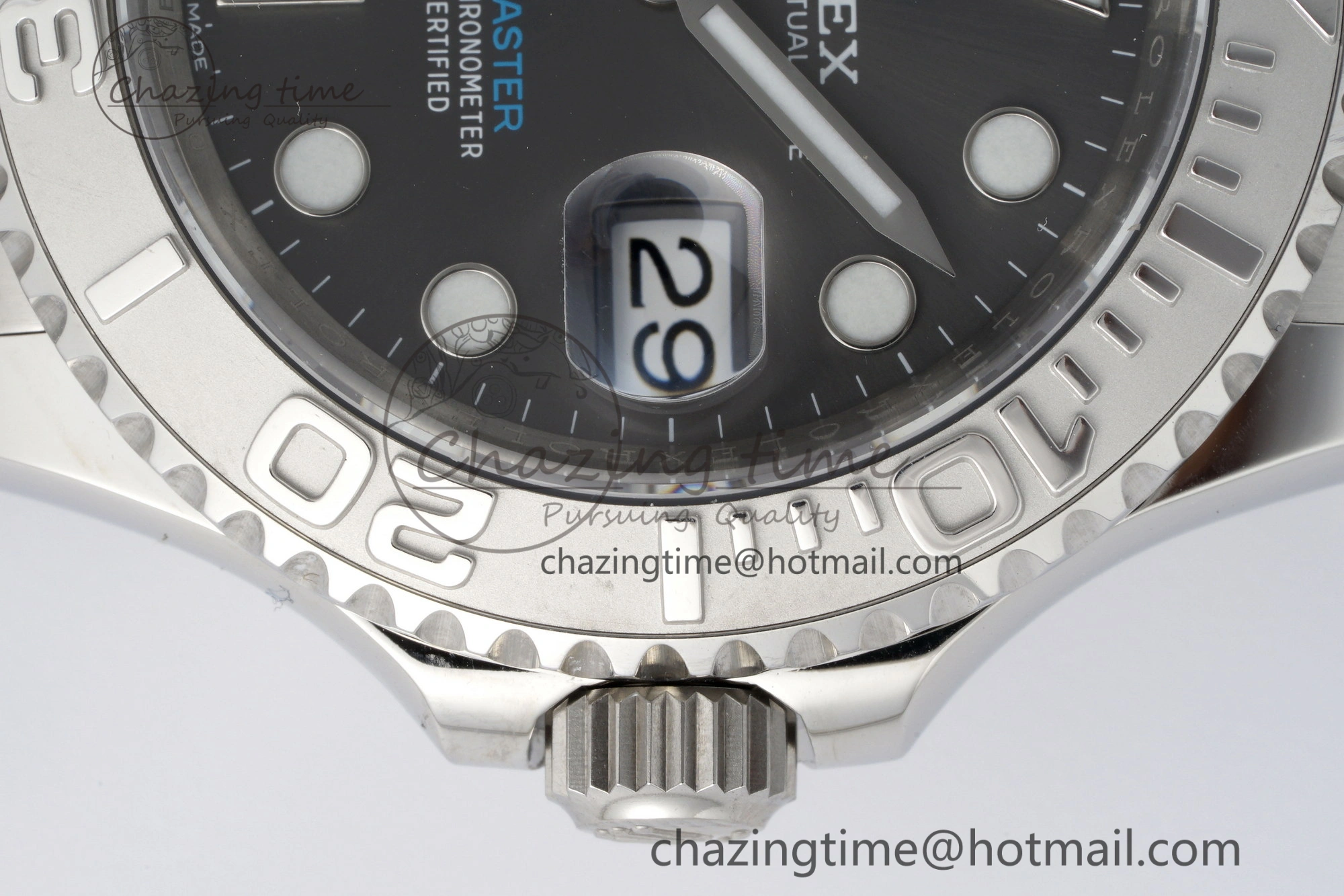 Chic Yacht-Master 126622 Clean 1:1 Best Edition 904L Steel Gray Dial on SS Bracelet VR 2157