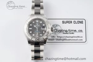 Chic Yacht-Master 126622 Clean 1:1 Best Edition 904L Steel Gray Dial on SS Bracelet VR 2157